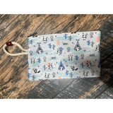Street Bag Çok Renkli Panda Desenli Tekstil Makyaj Çantası