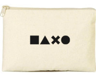 Tabby Design Clutch Krem Oyuncu Tema Baskılı Baskılı Tekstil Makyaj Çantası