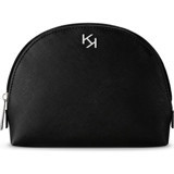 Kiko Milano Halfmoon Beauty Case Siyah Düz Naylon Makyaj Çantası