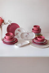 Keramika Hindiba 26 Parça 6 Kişilik Stoneware Yuvarlak Yemek Takımı