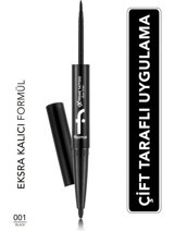 Flormar Extreme Tattoo Duo Mat Siyah Göz Kalemi