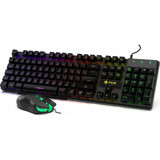 Inca IKG-448 Işıklı Ergonomik Siyah Kablolu Klavye Mouse Seti