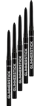 Avon Asansörlü Metalik Blackest Black Göz Kalemi 5 Adet