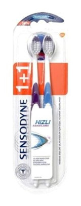 Sensodyne Hızlı Rahatlama Yumuşak U Manuel Yetişkin Diş Fırçası Mavi-Mor