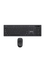 DM K12 Ergonomik Siyah Kablosuz Klavye Mouse Seti