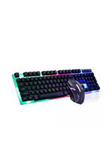 Concord C-56 Işıklı Siyah Kablolu Klavye Mouse Seti