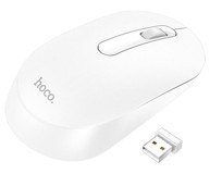 Hoco GM14 Platinium Kablosuz Beyaz Optik Mouse