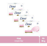 Dove Pink Beauty Cream Bar Sabun 4x90 gr