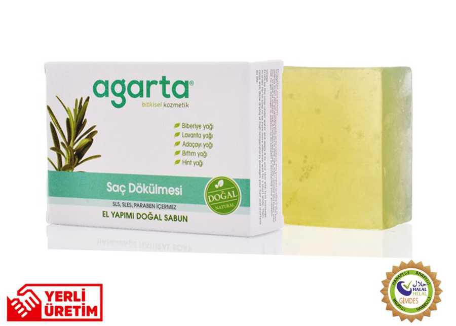 Agarta Saç Dökülmesini Önlemeye Yardımcı Organik Antibakteriyel Bıttım Sabunu 150 gr