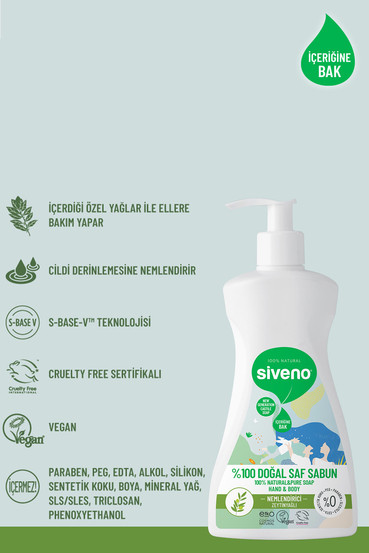 Siveno Zeytinyağlı Sıvı Sabun 300 ml