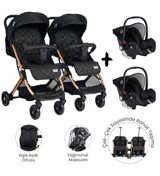 Lorelli Fiorano Katlanabilir Travel Sistem Bebek Arabası Siyah