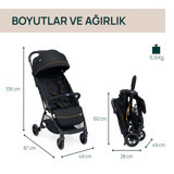Chicco Glee Katlanabilir Puset Bebek Arabası Siyah