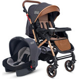 Tommybaby Tornado Çift Yönlü Katlanabilir Travel Sistem Bebek Arabası Antrasit