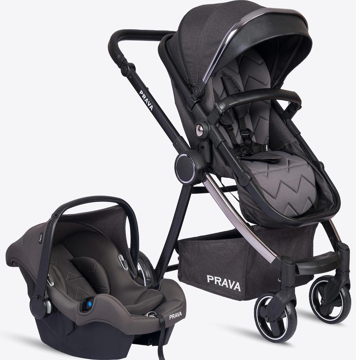Prava Safir Katlanabilir Travel Sistem Bebek Arabası Füme
