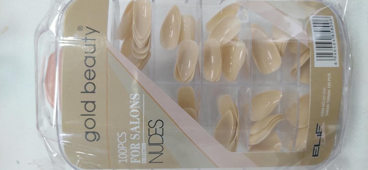 Gold Beauty Parlak 100'lü Oval Takma Tırnak