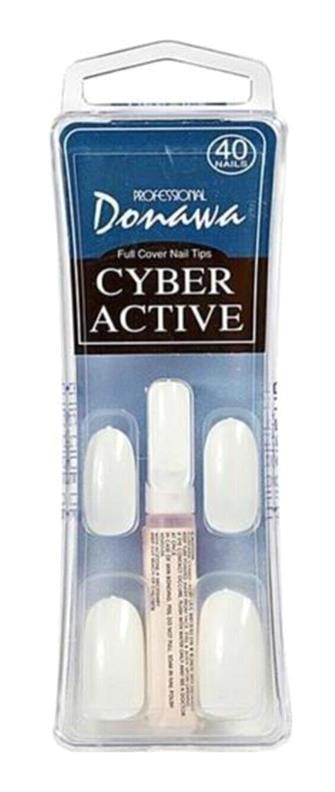 Donawa Cw-16 Cyber Active Naturel 40'lı Oval Beyaz Takma Tırnak