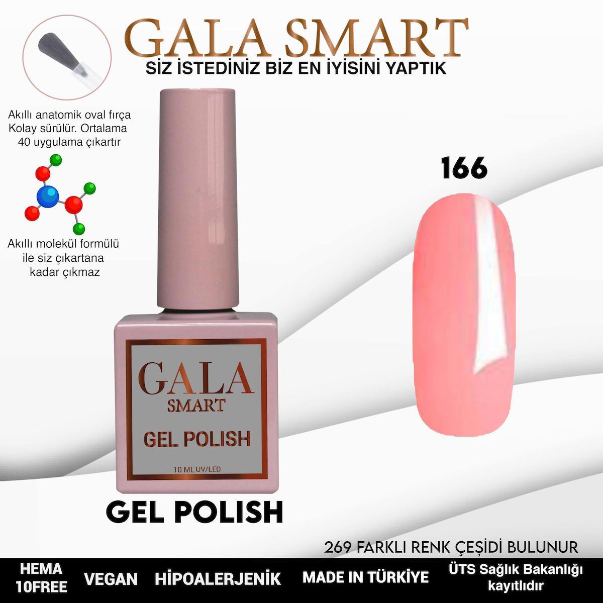 Gala Smart 166 Somon Parlak Kalıcı Oje