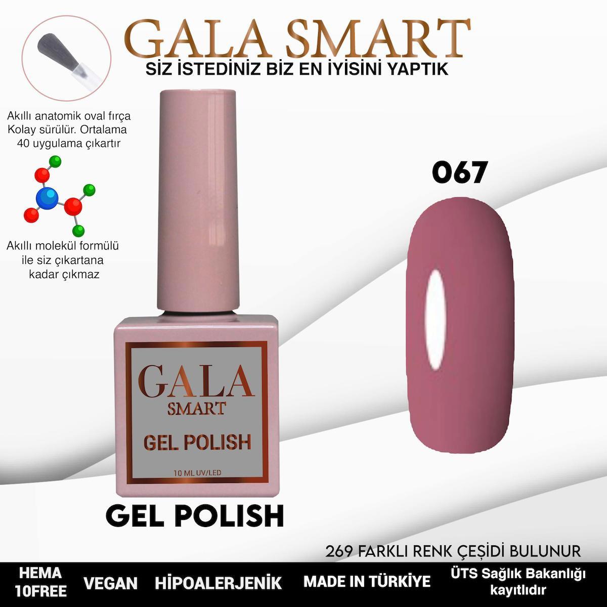 Gala Smart 67 Gül Kurusu Parlak Kalıcı Oje