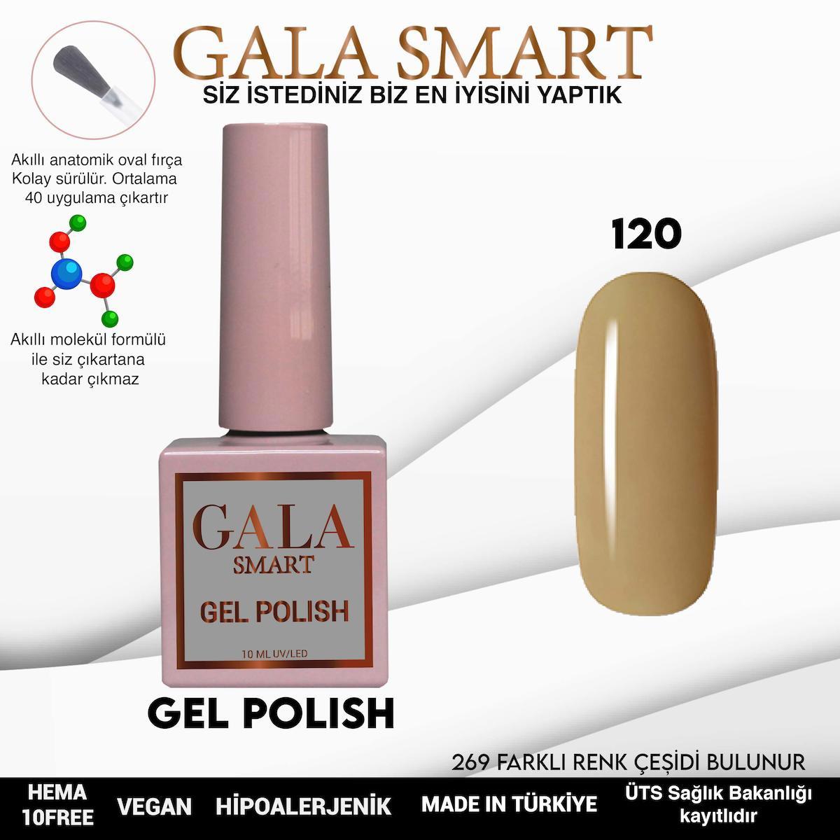 Gala Smart 120 Kahverengi Parlak Kalıcı Oje