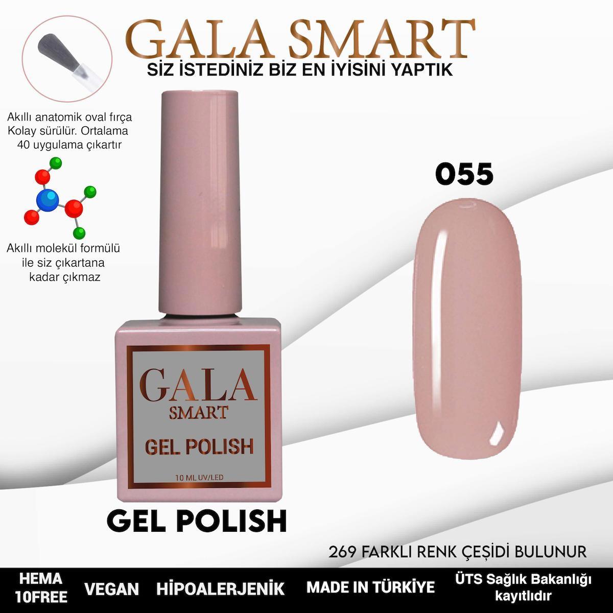 Gala Smart 55 Pembe Parlak Kalıcı Oje