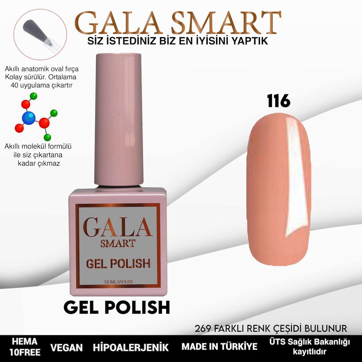 Gala Smart 116 Somon Parlak Kalıcı Oje