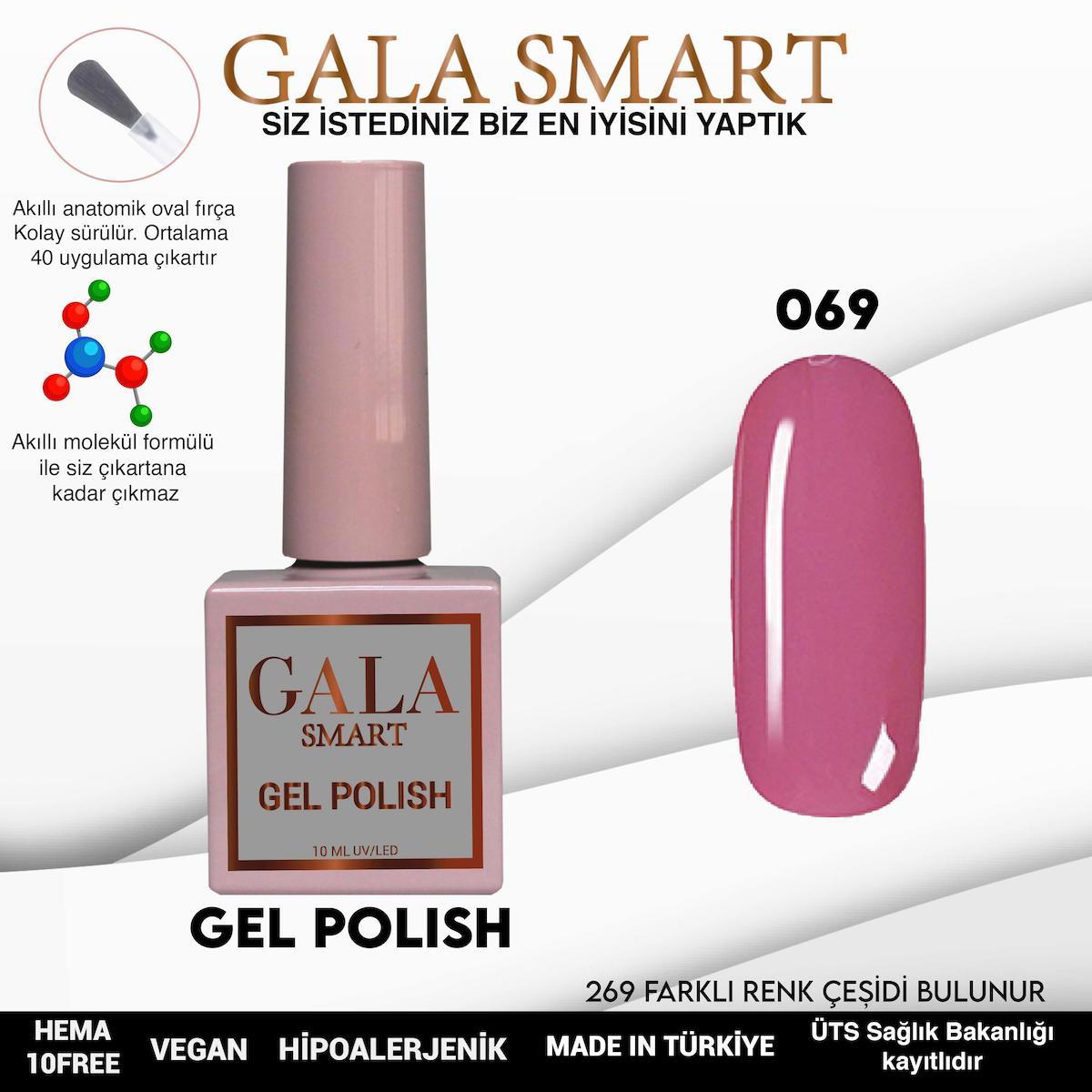 Gala Smart 69 Pembe Parlak Kalıcı Oje