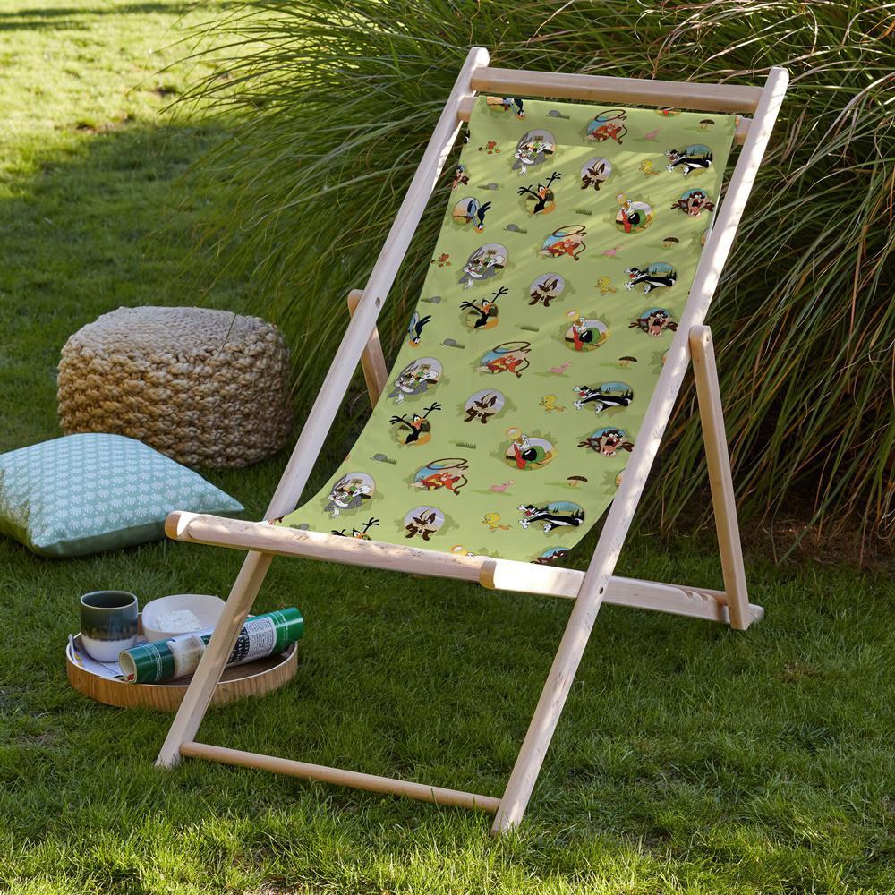 Adawall Looney Ahşap Katlanır Şezlong