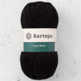 Kartopu Cozy Wool K940 Siyah %25 Yün Karışımlı Kalın Örgü Ipi