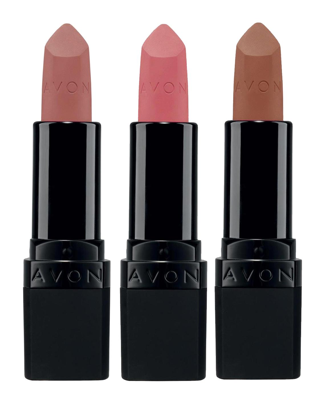 Avon Marvellous Mocha - Nude Suede -Pure Pink Kalıcı Mat Krem Lipstick Ruj