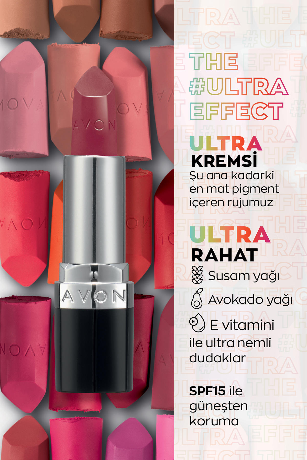 Avon Chic Parlak Krem Lipstick Ruj