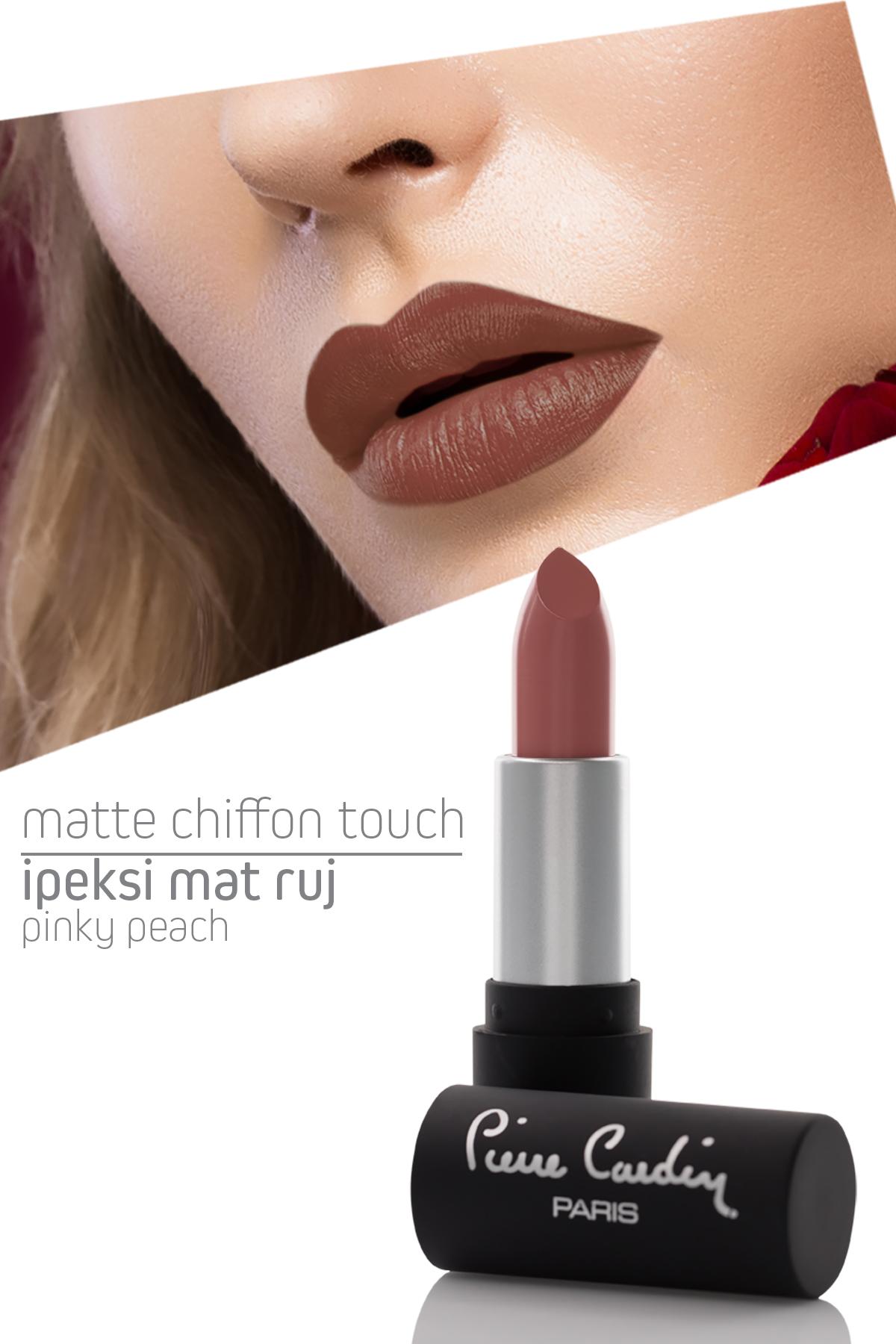 Pierre Cardin 183 Pinky Peach Mat Krem Lipstick Ruj