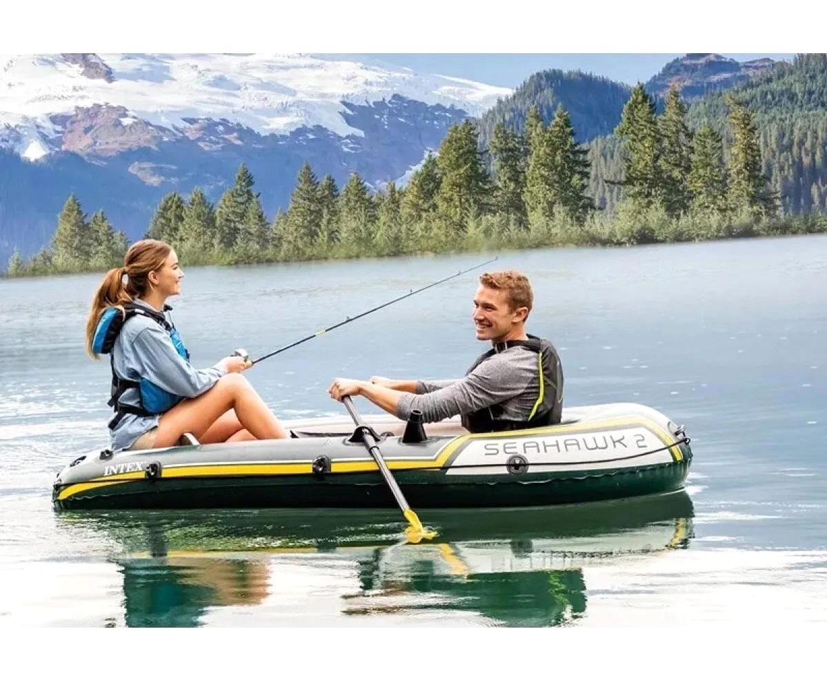 Faial Intex Seahawk 2.36 m 2 Kişilik Şişme Bot Yeşil
