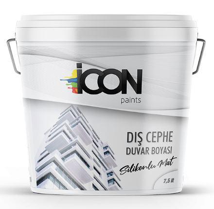 İcon Paints Silikonlu Dış Cephe Boyası 7.5 lt Beyaz