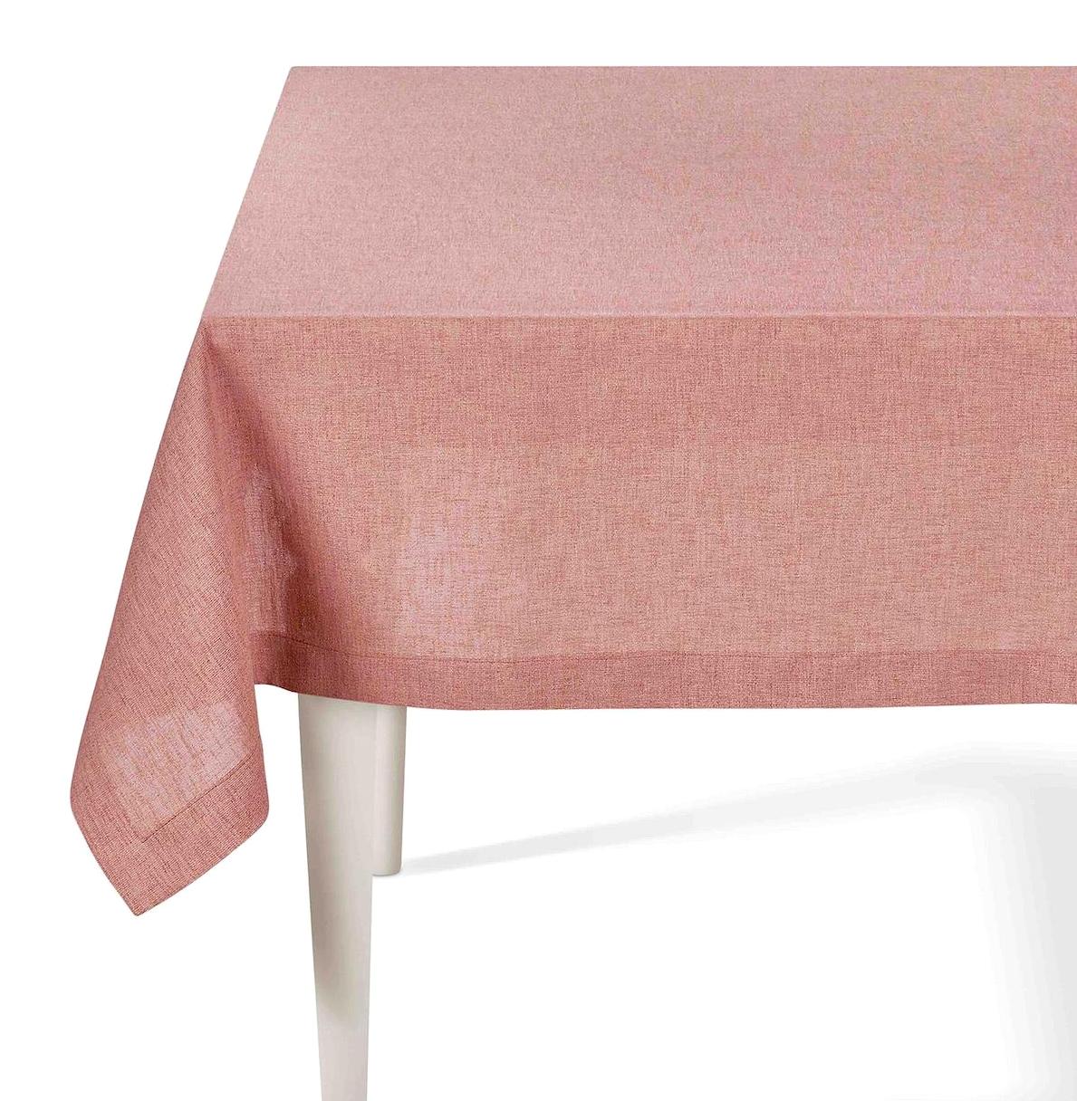 The Mia Polyester 145 x 230 cm Dikdörtgen Masa Örtüsü Kiremit