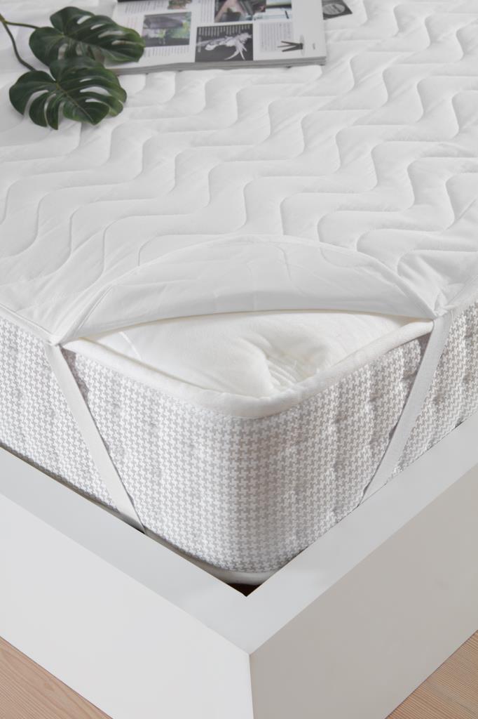 Decovilla Kapitone Köşe 11 Ebat Lastikli 200 x 200 cm Çift Kişilik Alez