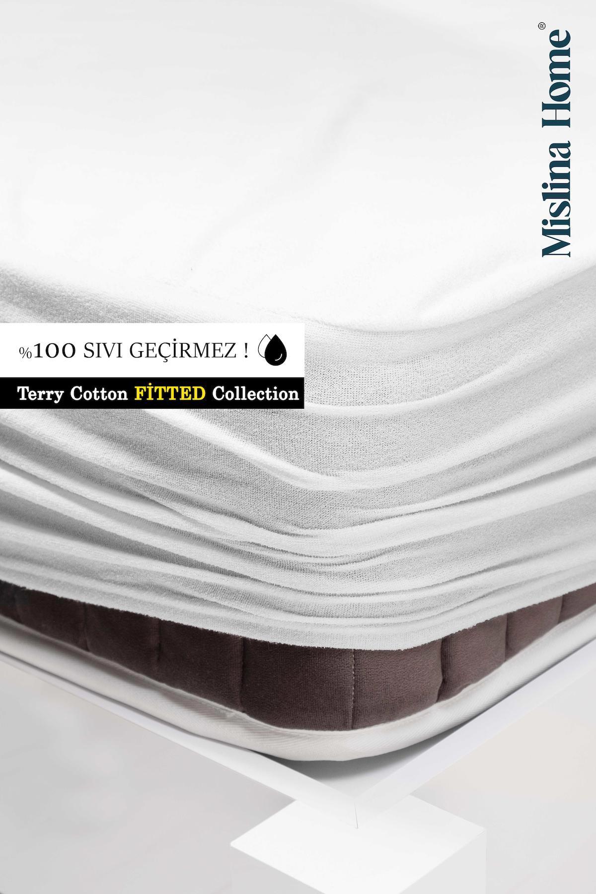 Mislina Home Pamuk-Polyester Lastikli 90 x 200 cm Alez