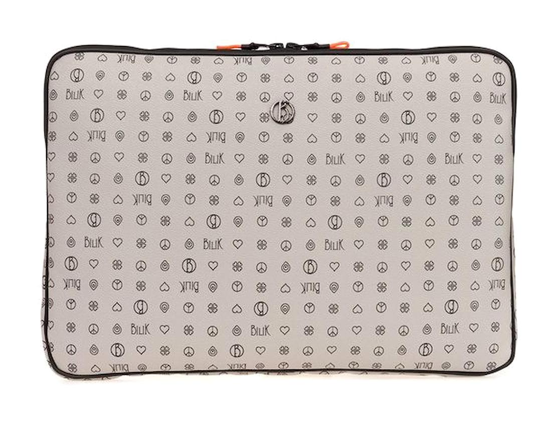 Bilik Deri 15.6 inç Deri Laptop El Çantası Gri-Siyah