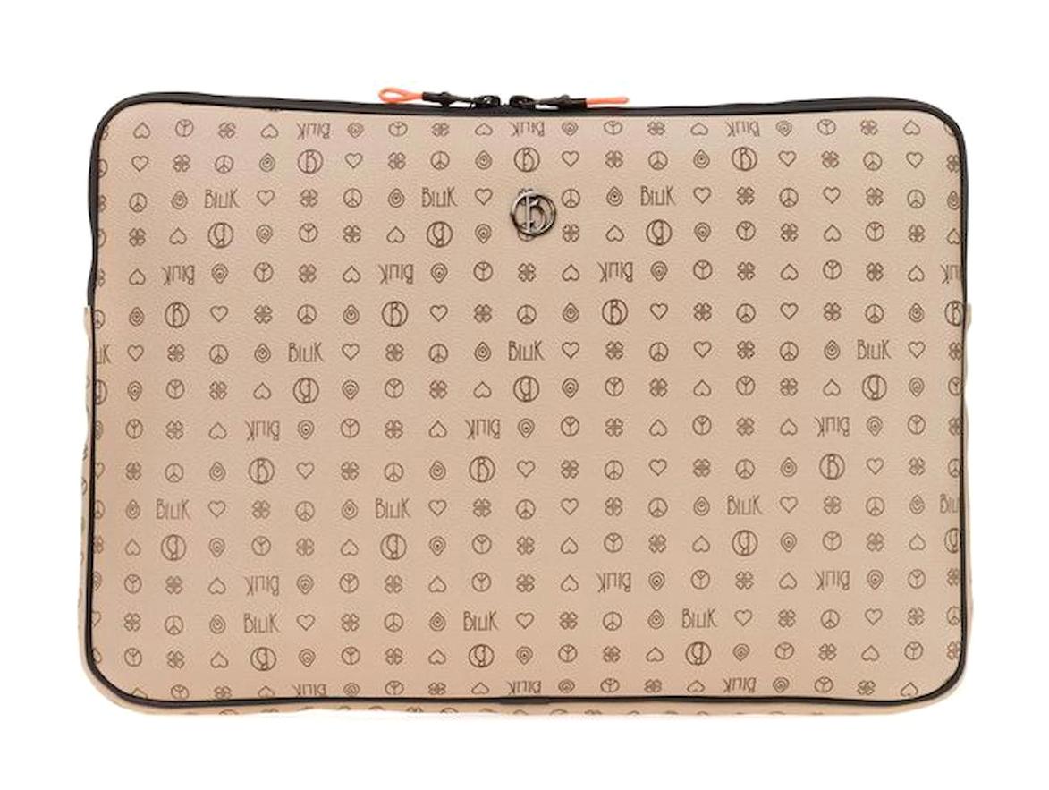 Bilik Deri 15.6 inç Poliüretan Laptop El Çantası Vizon
