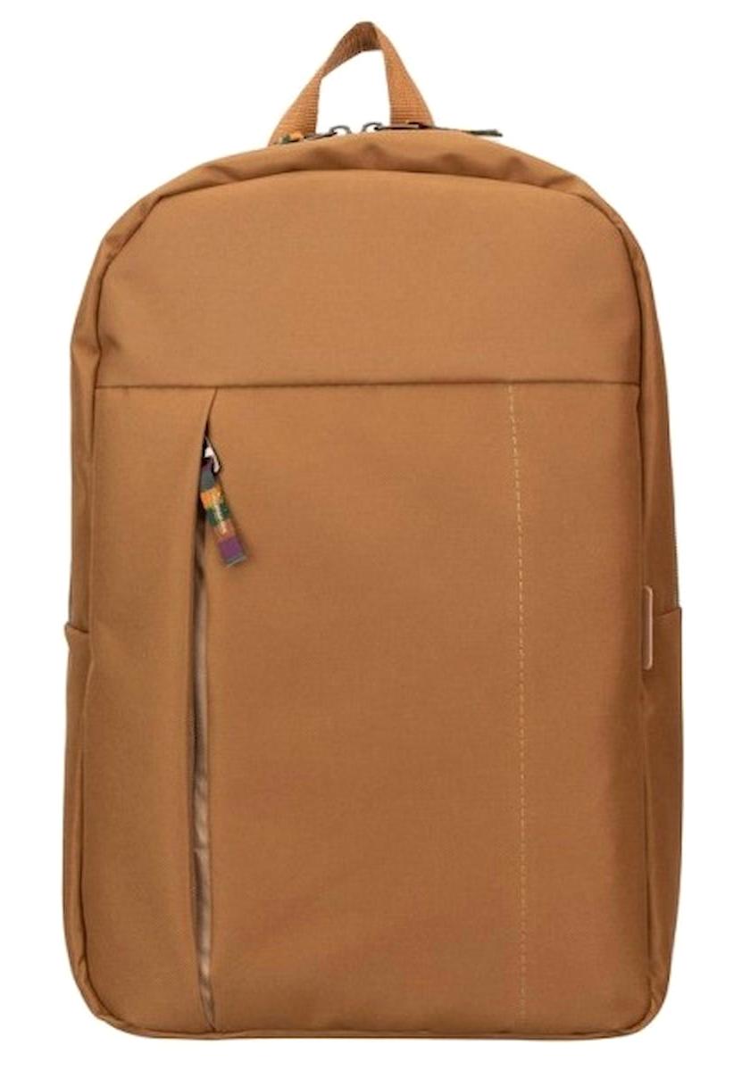 Plm Oslo 15.6 inç Kumaş Su Geçirmez Laptop Sırt Çantası Taba