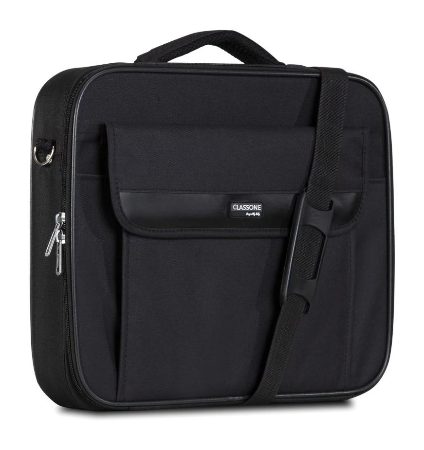 Classone G1600 15.6 inç Kumaş Laptop El Çantası Siyah