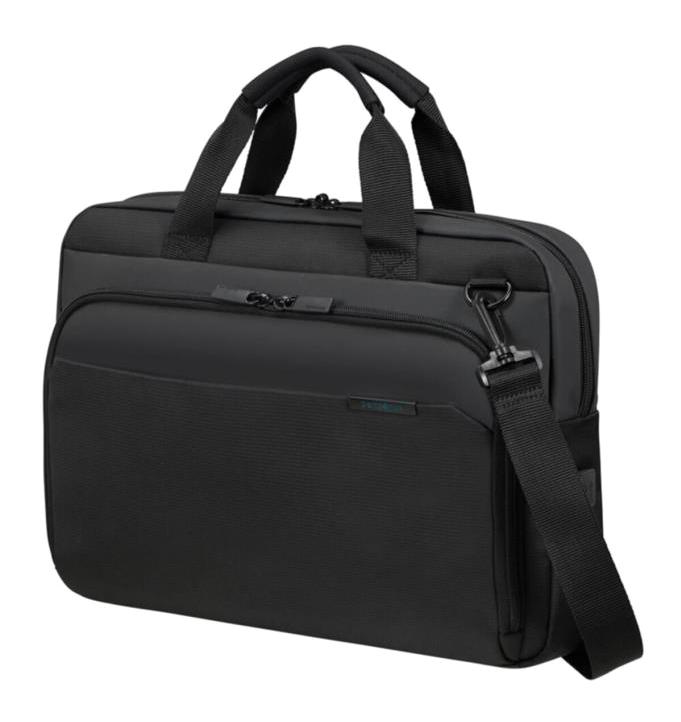 Samsonite KF9-09-002 14.1 inç Tekstil Su Geçirmez Laptop Postacı Çantası Siyah
