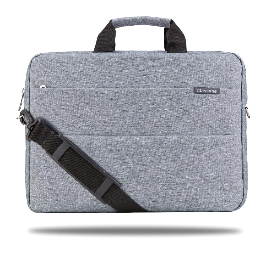 Classone Workout TL6004 15.6 inç Kumaş Su Geçirmez Laptop Postacı Çantası Gri