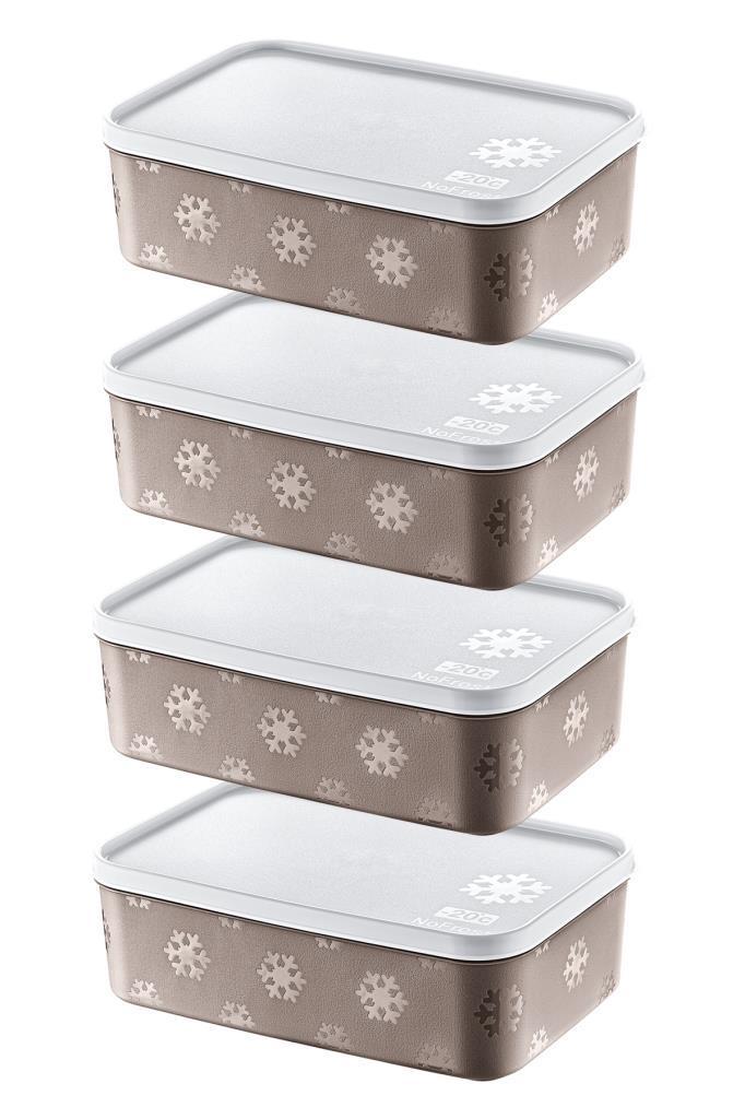 Smartware 8 Parça Dikdörtgen Plastik Saklama Kabı 1.6 lt