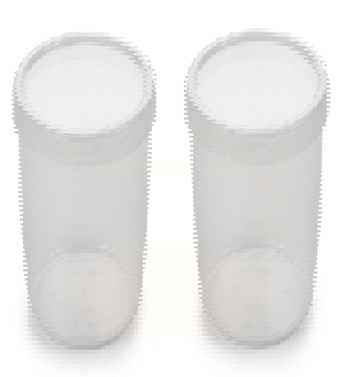 Bora 2 Parça Yuvarlak Plastik Saklama Kabı 600 ml