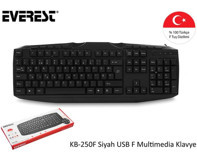 Everest KB-250F Usb Kablolu F Multimedya Klavye