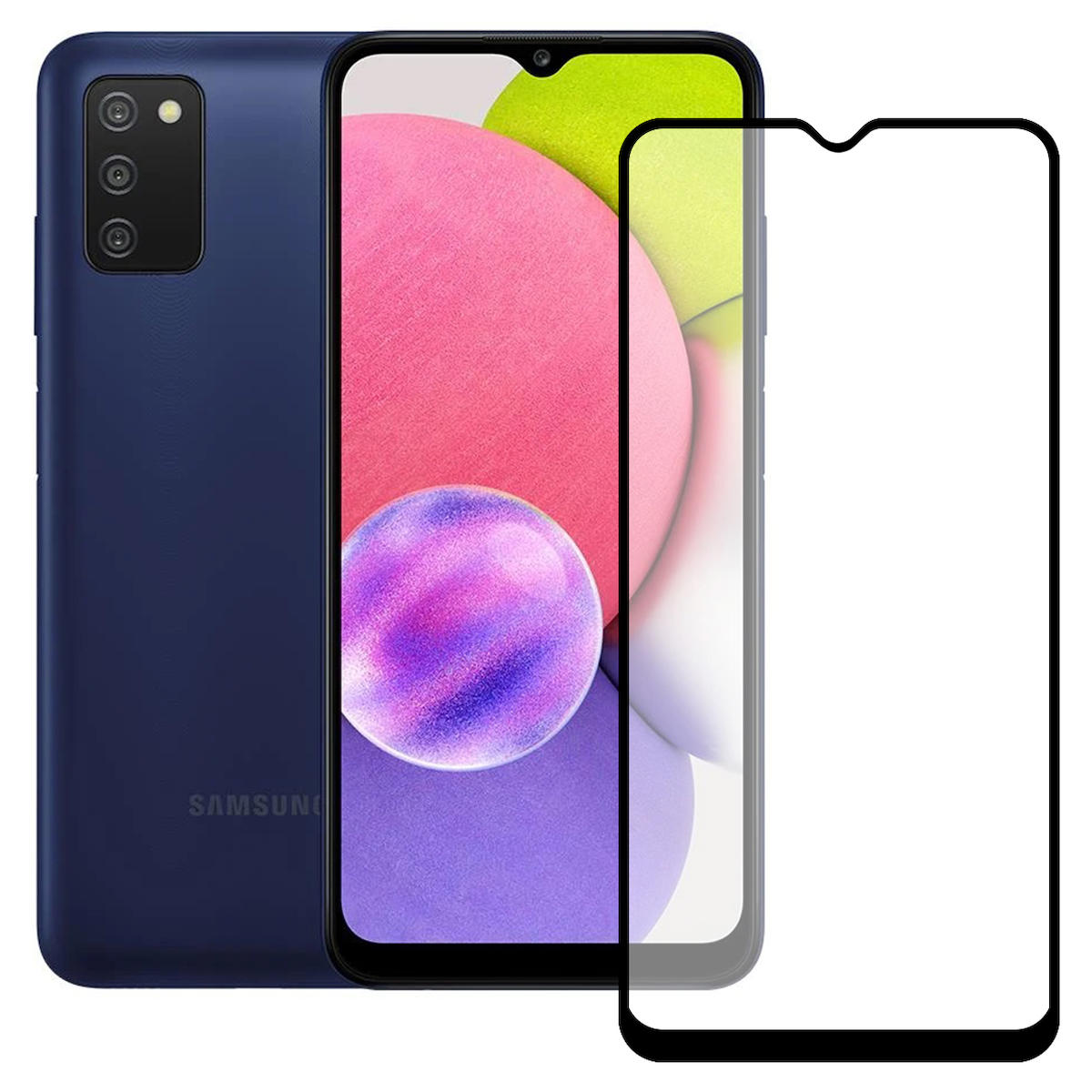 Bufalo Samsung Galaxy A03S Temperli Cam Parlak Ekran Koruyucu