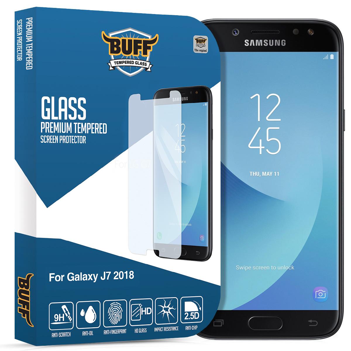 Buff Samsung Galaxy J7 2017 Temperli Cam Parlak Ekran Koruyucu