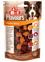 8in1 Flavours Skewer Bites Etli Köpek Ödül Maması 100 gr