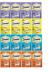 Dreamies Mix Ördekli-Peynirli-Somonlu-Tavuklu Yetişkin Kedi Ödül Maması 16x60 gr