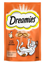 Dreamies With Tasty Tavuklu Yetişkin Kedi Ödül Maması 60 gr
